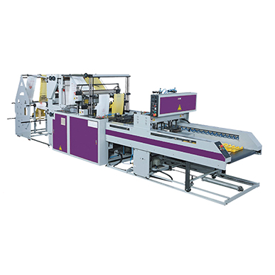 Two Layer Four Track Automatic Flat Bags/ T-shirt Bags Making Machine