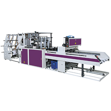 Two Layer Six Track Automatic Flat Bags/ T-shirt Bags Making Machine