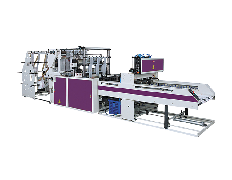 Two Layer Six Track Automatic Flat Bags/ T-shirt Bags Making Machine