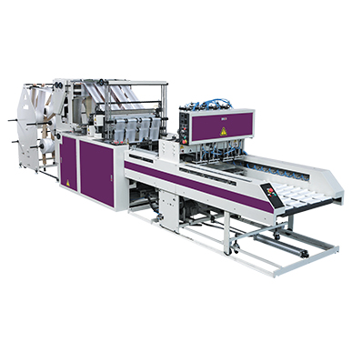 Two Layer Eight Track Automatic Flat Bags/ T-shirt Bags Making Machine