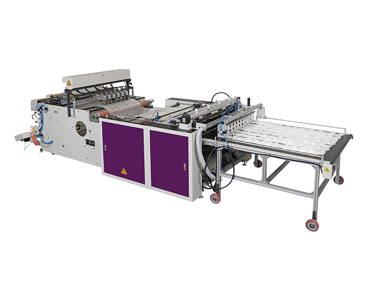 Luxury Non-tension Bottom Sealing Bags Making Machine With Hot Slitter