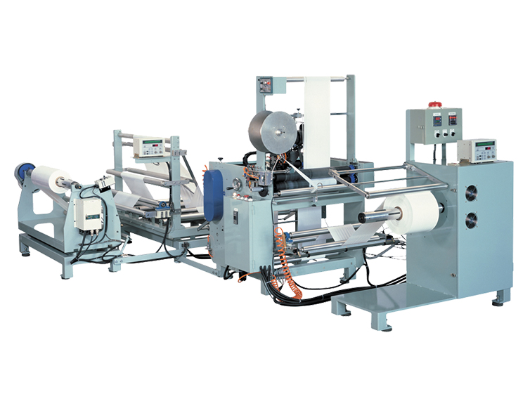 Hot Slitting & Sealing Re-tube & Re-winding Machine